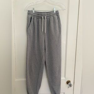 Grey sweatpants